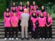King Charles meeting members of the Afghanistan women's cricket team at Clarence House on 24 June.